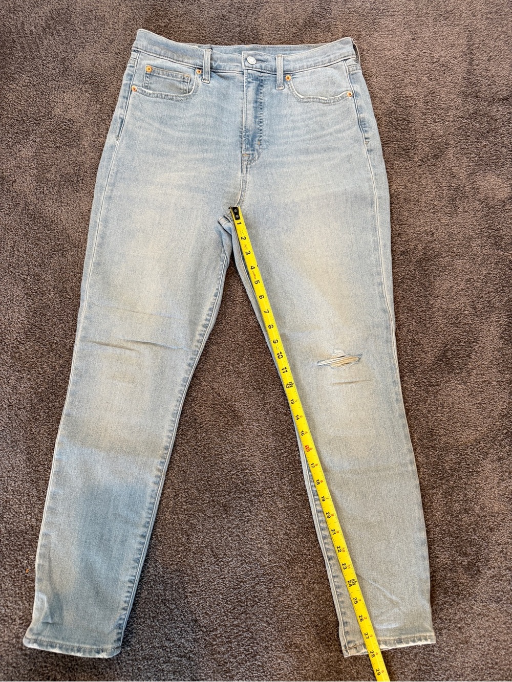 Light Wash Women's Gap High-Rise Skinny Jeans